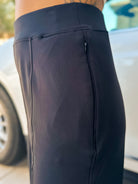 Womens mono b black lounge pants