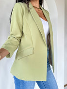 olive moss sage green slim fit blazer