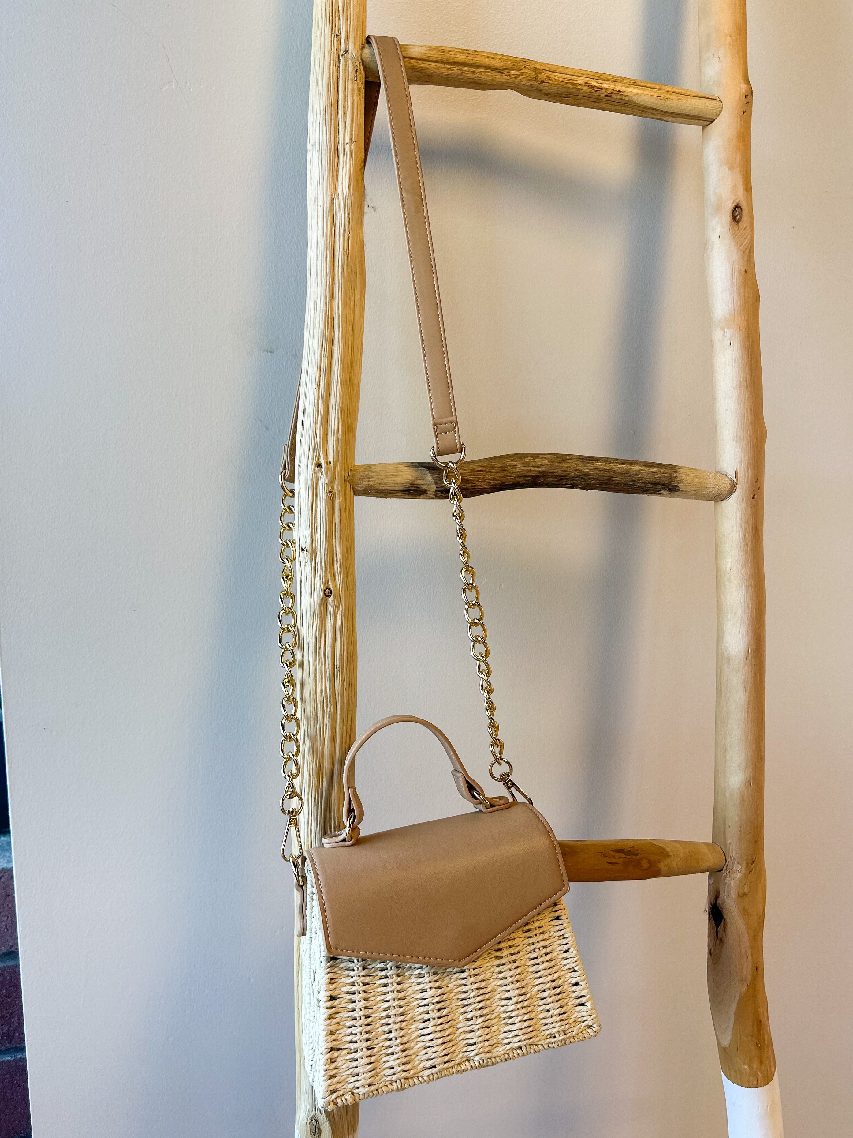 straw woven beach crossbody purse