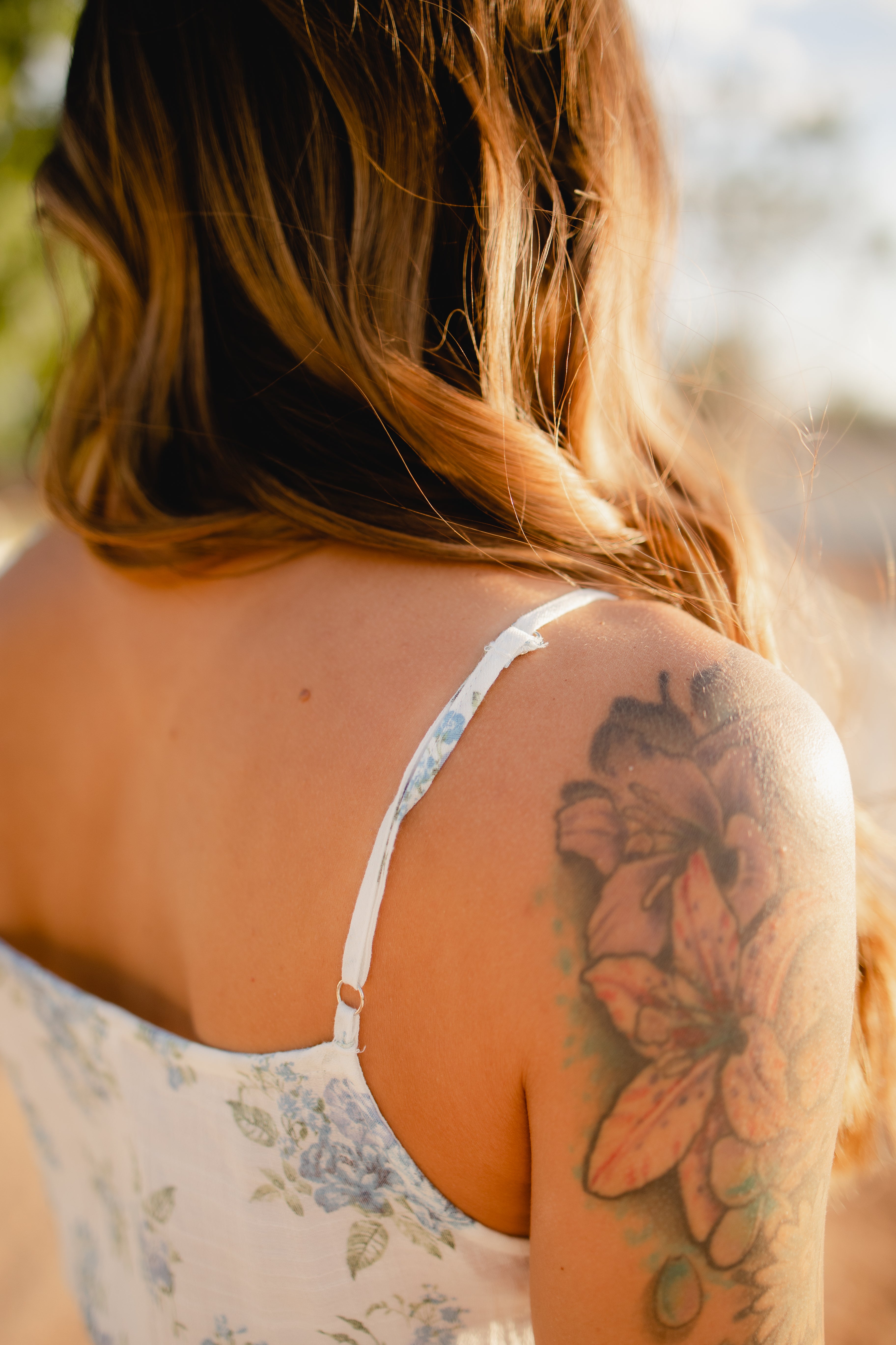 blue and white floral midi maxi dress