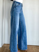 just black denim wide leg palazzo medium wash jeans