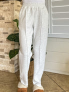 womens light grey straight leg high waisted comfy sweatpants