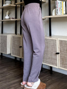 womens mocha high rise soft and comfortable straight leg sweatpants