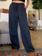 womens wide leg drawstring comfy and soft sweatpants