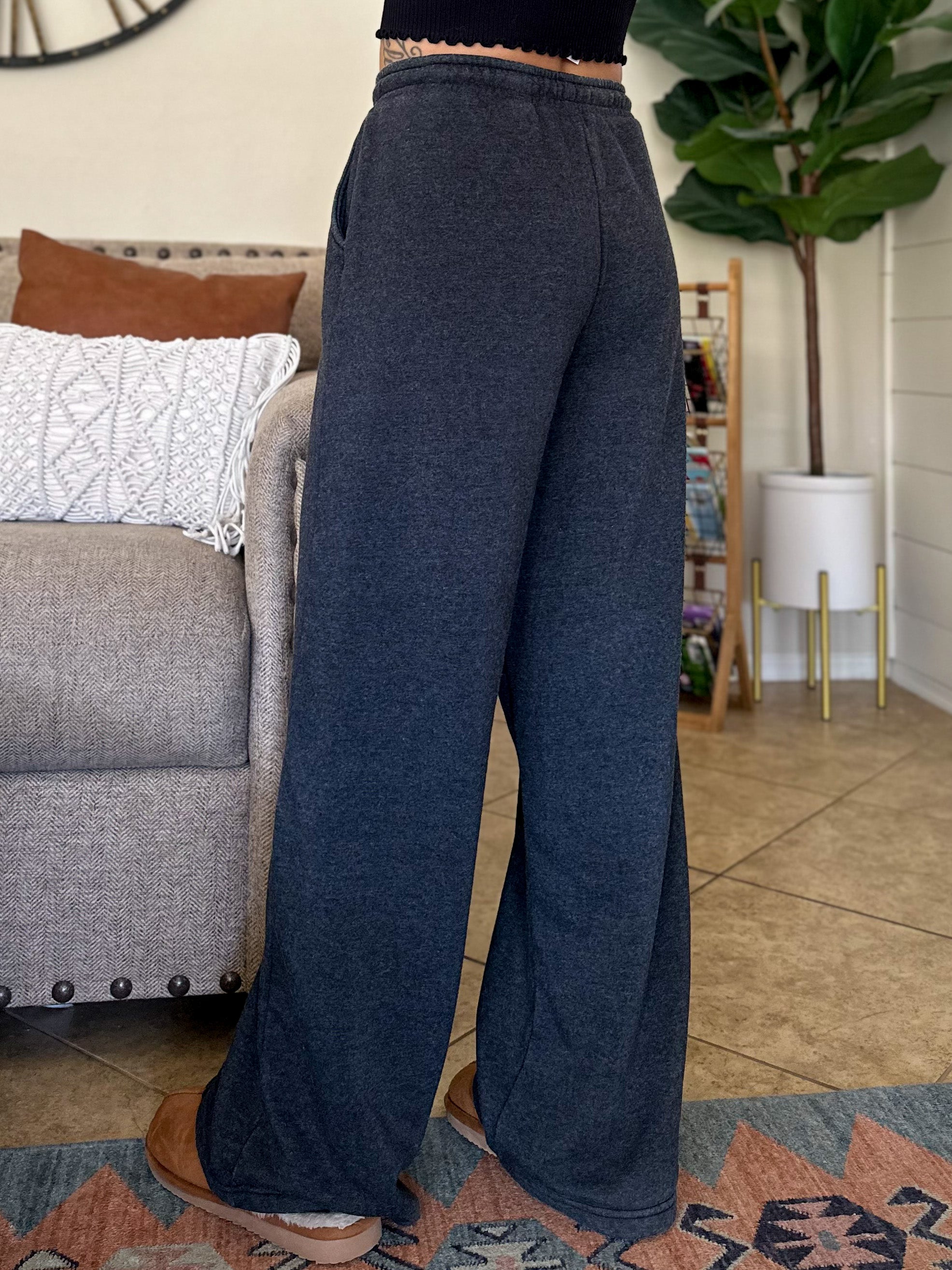 womens wide leg drawstring comfy and soft sweatpants